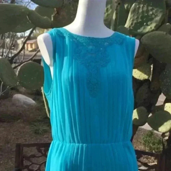 Jessica Simpson Turquoise Dress Size 12 - Picture 1 of 6